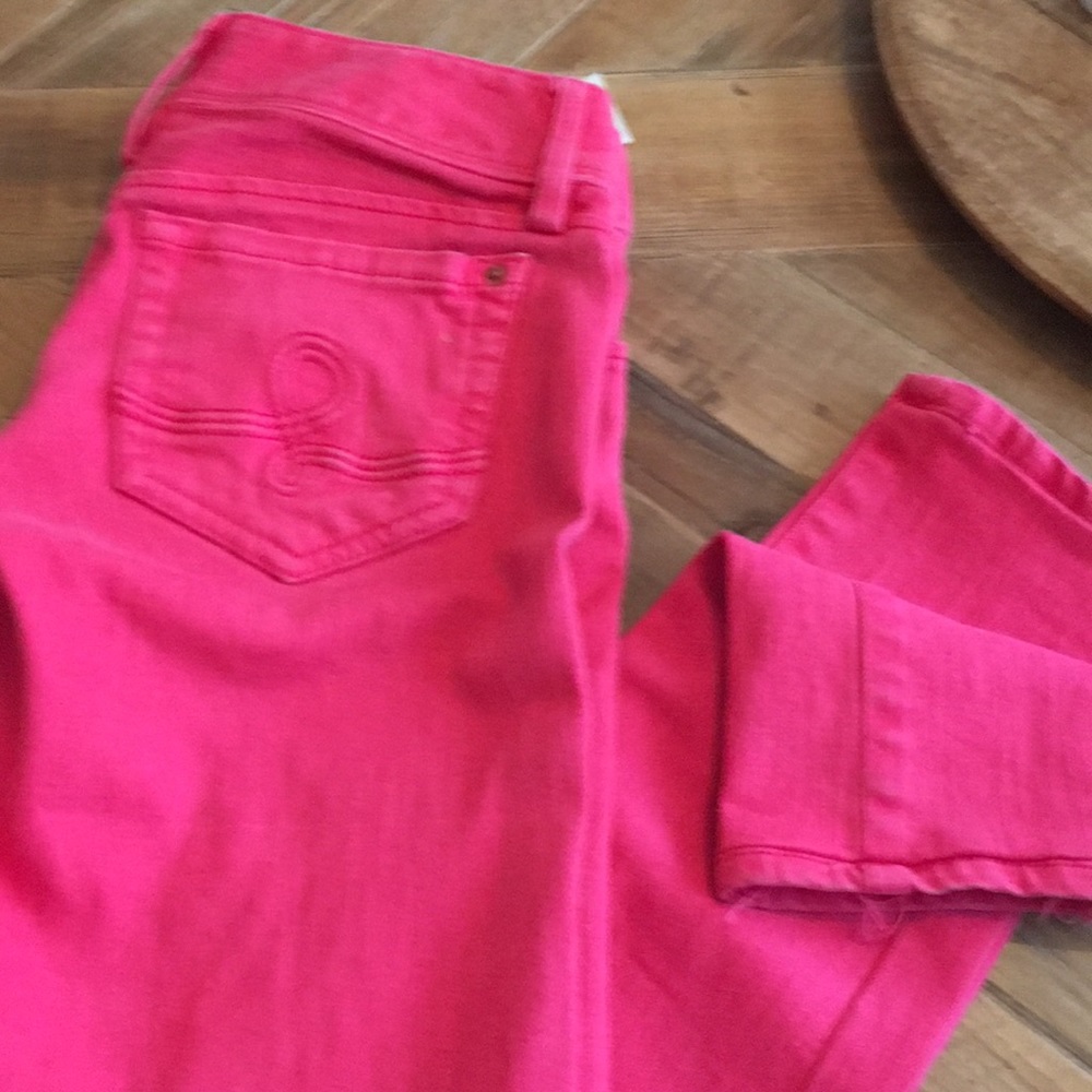 Lilly Pulitzer Pink Denim Ankle Jeans